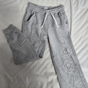 Women's Grey Smiley Face Joggers Used